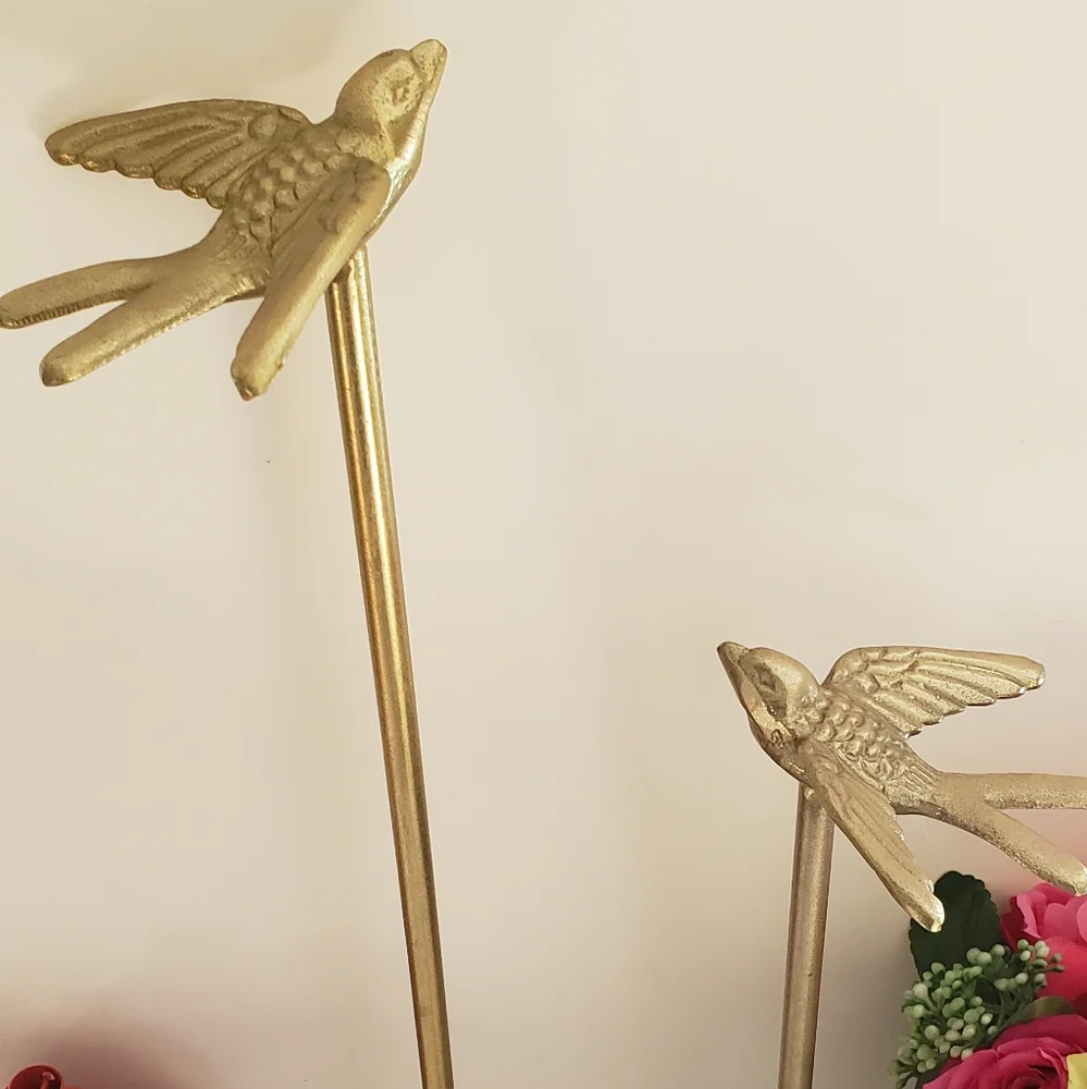 Pier 1 Gold Bird Sculpture - Large NWT